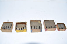 Lot of 5 Sets of Geometric Threading Inserts Die Head Chasers W/ Box