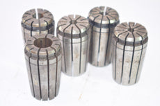 Lot of 5 TG100 Steel Machinist Collets 5/16'' Mixed Sizes, CNC