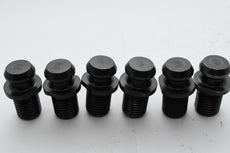 Lot of 6 Pull Stud Thru Coolant Retention Knob