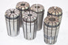 Lot of 6 TG100 Collets, Spring Collets, 0.480 - 11/32'' CNC, Machinist Tooling