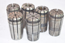 Lot of 6 TG100 Collets, Spring Collets, 5/8'' - 17/64'' CNC, Machinist Tooling