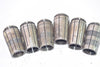 Lot of 6 TG100 Collets, Spring Collets, VDF 10 - 1/8'' CNC, Machinist Tooling