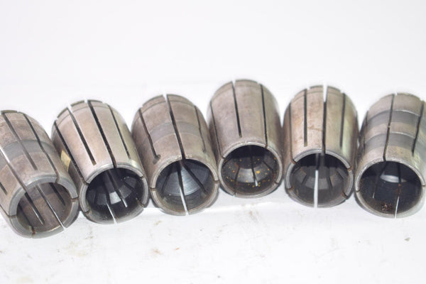 Lot of 6 TG100 Collets, Spring Collets, VDF 10 - 1/8'' CNC, Machinist