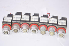 Lot of 7 Allen Bradley 800MR-HX2B Series A 2 Position Selector Switches