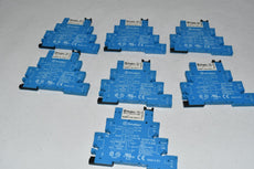 Lot of 7 Finder 93.01.0.240 Relay socket 34.51.7.060.0010 Power Relay