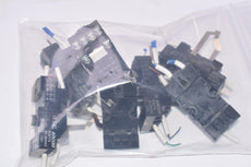 Lot of 7 KACON KMY4, 5A, 250VAC, 1FKW, Plug In Relay Sockets