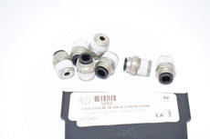 Lot of 7 NEW Legris 31755614 Dixon Nylon/Nickel-Plated Brass Push-In Fitting 1/4''
