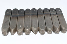 Lot of 8 LS 1/2'' Number Punches 0-8 4-1/4'' OAL