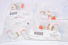Lot of 8 NEW Barnes Distribution 3/8'' Tube x 3/8'' ML Pipe Elbow Adapter Fittings