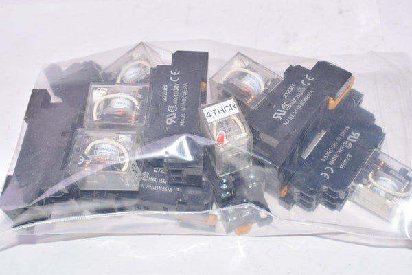 Lot of 8 Omron IEC255 Electromagnetic Power Relay W/ Allen Bradley 27Z ...