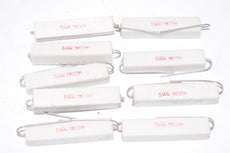 Lot of 9 NEW 500 OHM 5% 10W Cement Resistors