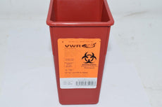 Lot of 9 NEW VWR 19001-001 - Small - Sharps Container Systems, Red