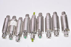Lot of 9 Ultratech Stepper, Parker Veriflo, Model: F11SVT Air Filter Pressure Valves