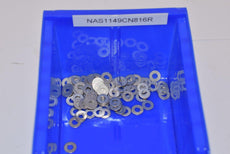 Lot of NEW NAS1149CN816R National Aeronautical Standard Flat Washers Size: #8, thickness: 1/64, corrosion resistant steel