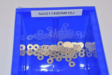 Lot of NEW NAS1149DN616J National Aeronautical Standard Flat Washers Size: #6, thickness 1/64'', aluminium alloy