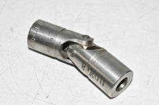Lovejoy - D-6BSS - Universal Joint: Bored D, 1 in Outside Dia., 1/2 in, 3/4 in Max. Bore, 3 3/8 in Overall Lg