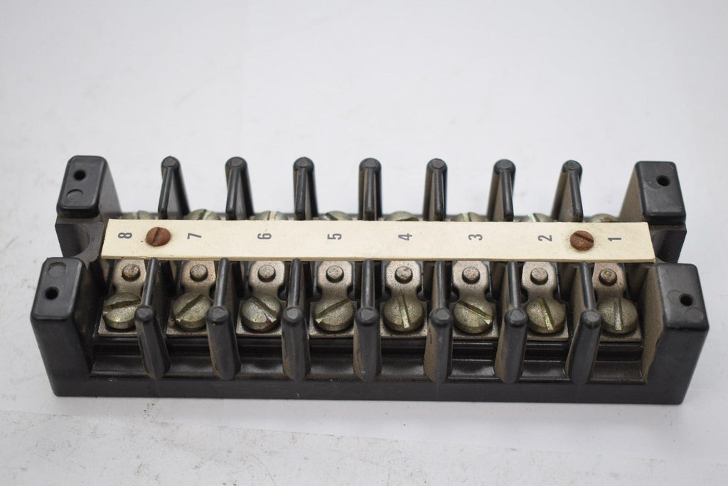 Marathon Series 1500 Terminal Block, Solderless, 8 Terminals