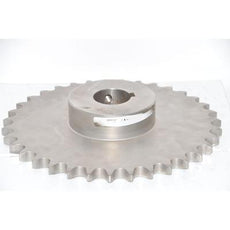 Martin Sprocket & Gear 80B35SS Stock Bore Sprocket - 80 / 1 in 1-3/16'' Stainless