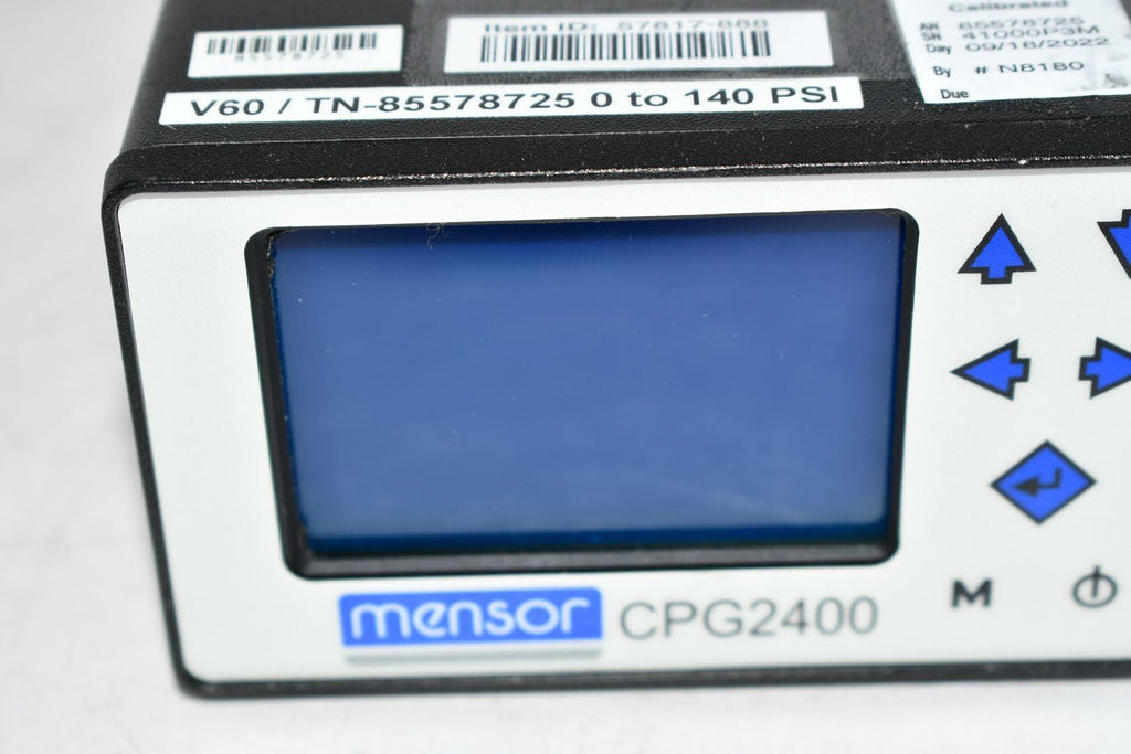 Mensor CPG2400 Digital Benchtop Pressure Indicator Gauge S/N 41000P3M ...
