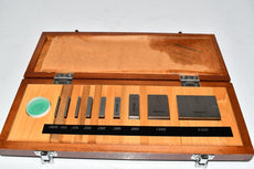 Mitutoyo Gage Block Set - model 516-931 - 9 pieces Grade 3 BE1-9-3F