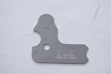 Mitutoyo No. 186-906 Radius Gage Size .200''