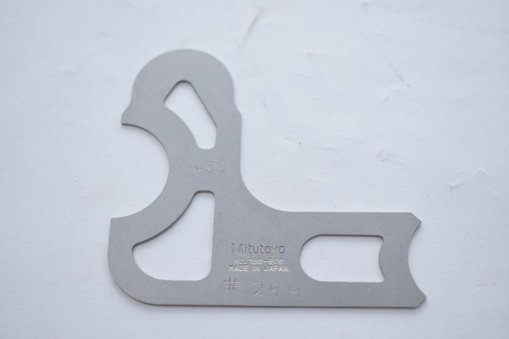 Mitutoyo No. 186-906 Radius Gage Size .450 – VB Industrial Supply