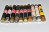 Mixed Lot of 10 Fuses, Gould Bussmann Littelfuse Fusetron