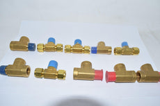 Mixed Lot of 10 NEW Parker Fittings Tee Brass