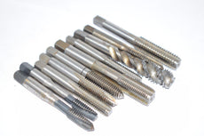 Mixed Lot of 10 Spiral Flute Straight Plug Taps