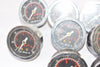 Mixed Lot of 10 Vaccum Gauges , LBS Per Sq In