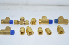 Mixed Lot of 11 NEW Parker Instrument Fittings Tee Reducer Brass