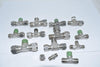 Mixed Lot of 13 NEW Hoke Gyrolok & Others 3-Way Tee Fittings, Straight