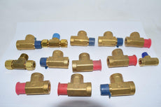 Mixed Lot of 13 NEW Parker Fittings Tee Brass