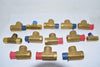 Mixed Lot of 13 NEW Parker Fittings Tee Brass