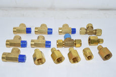 Mixed Lot of 14 NEW Parker Instrument Fittings Tee Reducer