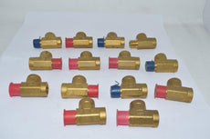 Mixed Lot of 14 NEW Parker Tee Fittings Brass