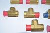Mixed Lot of 14 NEW Parker Tee Fittings Brass