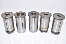 Mixed Lot of 5 Lyndex Nikken/Other Straight Collets Milling Chuck Collets, Machinist Tooling