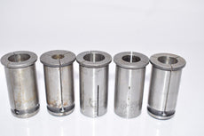 Mixed Lot of 5 Machinist Collets Milling Chuck Collets, Machinist Tooling CNC Milling