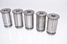 Mixed Lot of 5 Straight Collets Milling Chuck Collets, Machinist Tooling