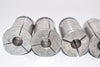 Mixed Lot of 5 Straight Collets Milling Chuck Collets, Mixed Sizes, Machinist Tooling Milling