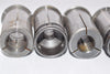 Mixed Lot of 5 Straight Collets Milling Chuck Collets , Mixed Sizes, Machinist Tooling