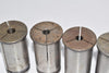 Mixed Lot of 5 Straight Collets Milling Chuck Mixed Sizes, Machinist Tooling