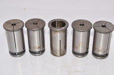 Mixed Lot of 5 Straight Collets Milling Chuck Mixed Sizes