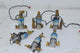 Mixed Lot of 6 Parker Skinner Solenoid Valves W/ Fittings