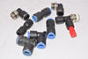 Mixed Lot of 8 Legris Push to Connect Fittings
