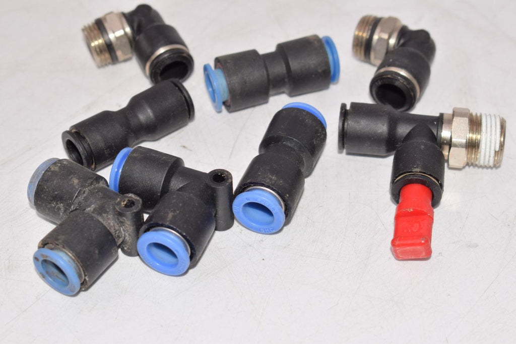 Mixed Lot of 8 Legris Push to Connect Fittings