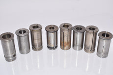 Mixed Lot of 8 Milling Chuck Collets, Machinist Tooling, CNC