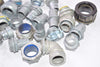 Mixed Lot of Conduit Fittings, Connectors, Couplers, Mixed Sizes