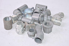 Mixed Lot of HALEX Conduit Connector Fittings, Couplers Mixed Sizes